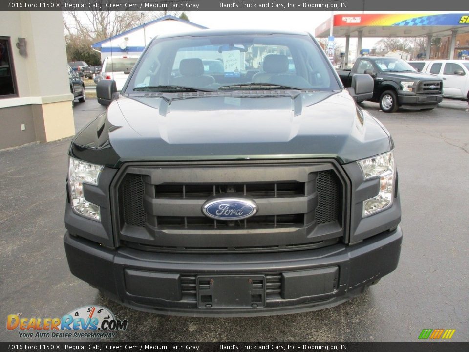 2016 Ford F150 XL Regular Cab Green Gem / Medium Earth Gray Photo #16