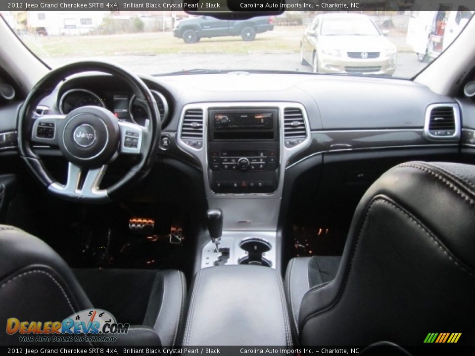 2012 Jeep Grand Cherokee SRT8 4x4 Brilliant Black Crystal Pearl / Black Photo #14