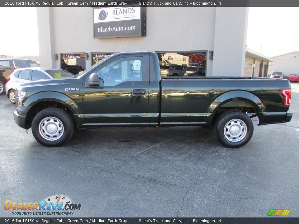 2016 Ford F150 XL Regular Cab Green Gem / Medium Earth Gray Photo #1