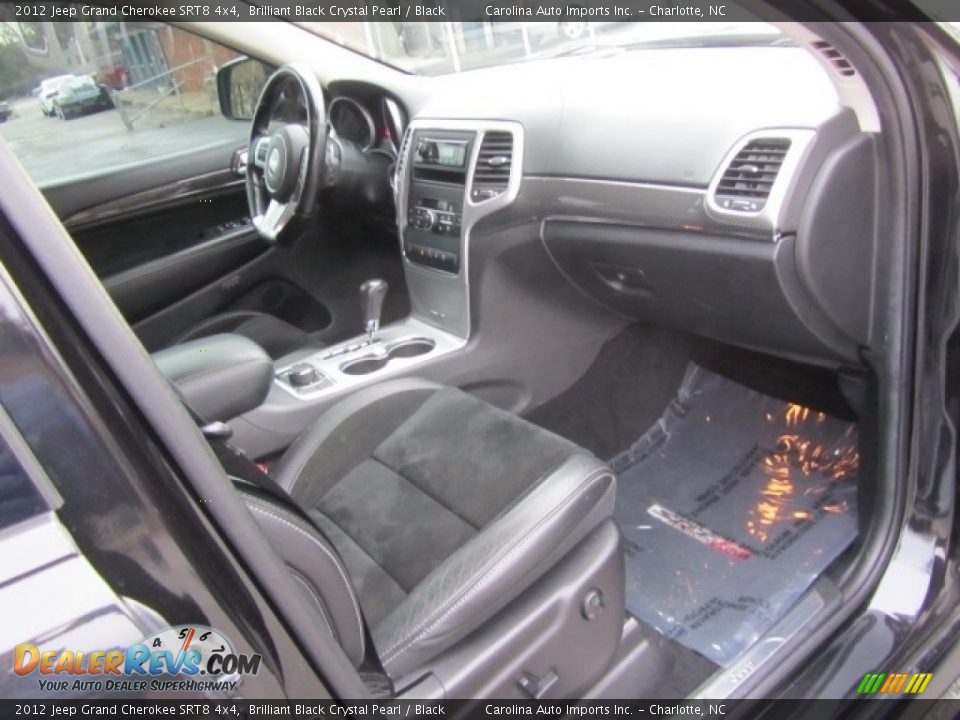 2012 Jeep Grand Cherokee SRT8 4x4 Brilliant Black Crystal Pearl / Black Photo #22
