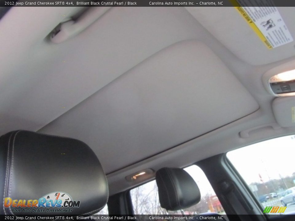 2012 Jeep Grand Cherokee SRT8 4x4 Brilliant Black Crystal Pearl / Black Photo #23