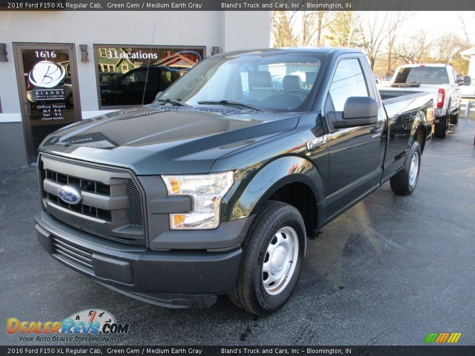 2016 Ford F150 XL Regular Cab Green Gem / Medium Earth Gray Photo #2