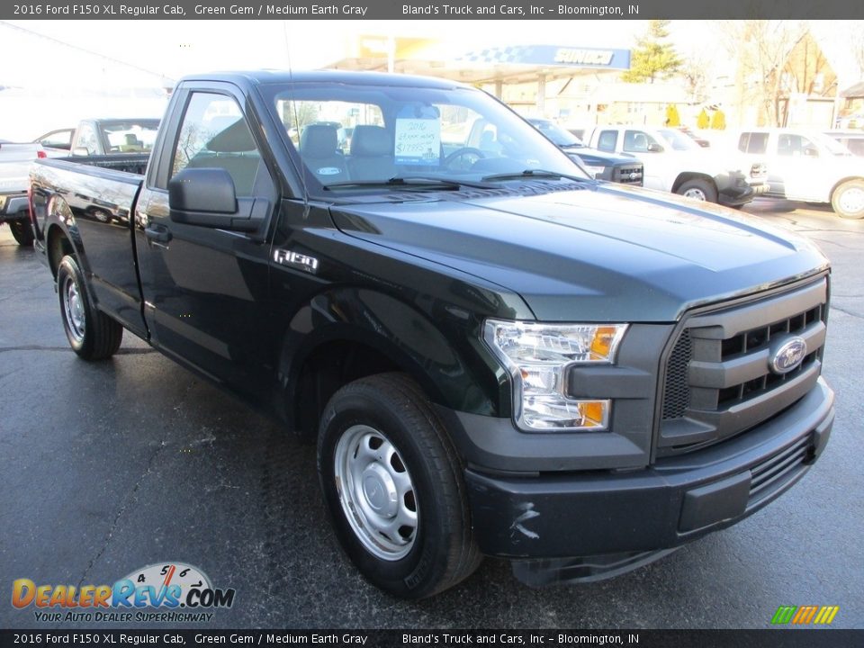 2016 Ford F150 XL Regular Cab Green Gem / Medium Earth Gray Photo #5