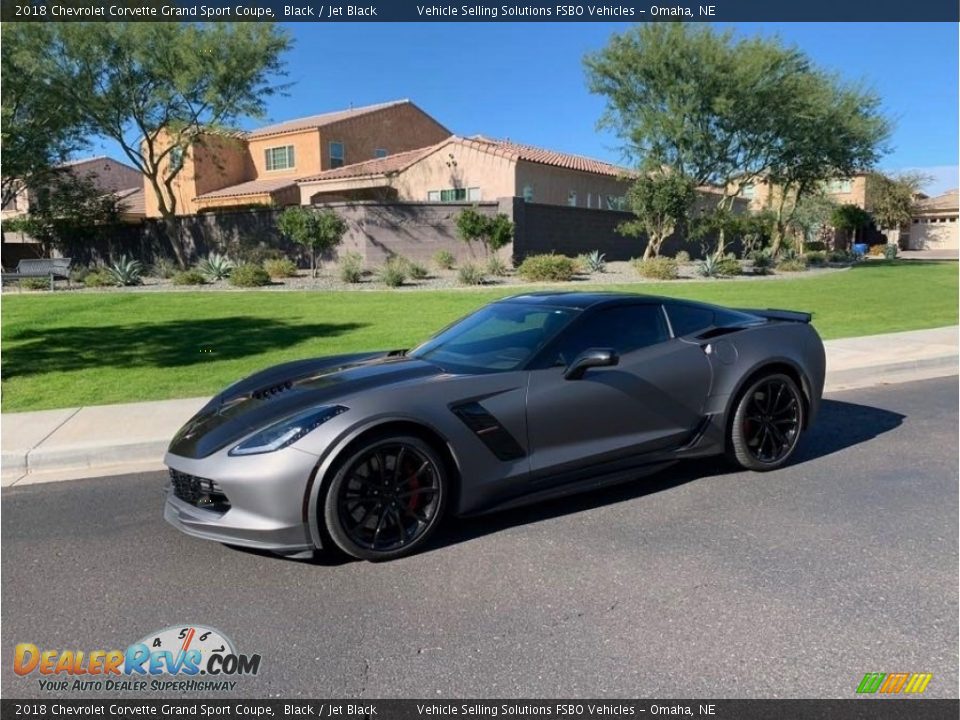 Black 2018 Chevrolet Corvette Grand Sport Coupe Photo #2