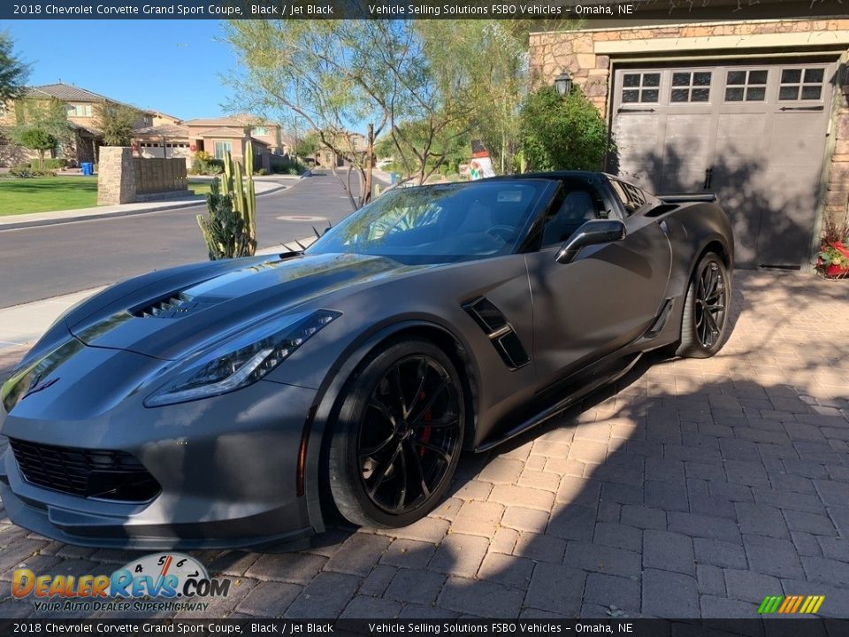 2018 Chevrolet Corvette Grand Sport Coupe Black / Jet Black Photo #4