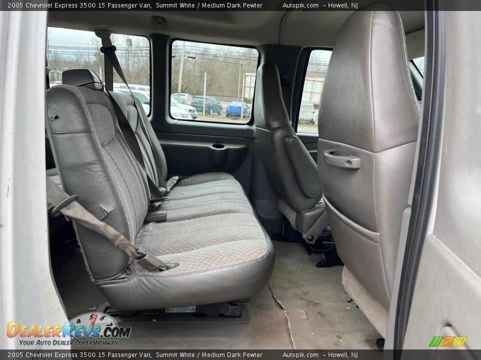 2005 Chevrolet Express 3500 15 Passenger Van Summit White / Medium Dark Pewter Photo #16