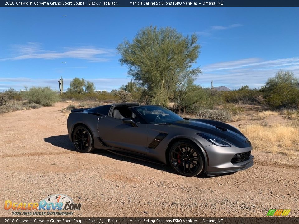 2018 Chevrolet Corvette Grand Sport Coupe Black / Jet Black Photo #7