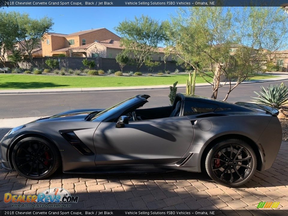 2018 Chevrolet Corvette Grand Sport Coupe Black / Jet Black Photo #13