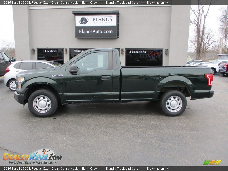 2016 Ford F150 XL Regular Cab Green Gem / Medium Earth Gray Photo #1