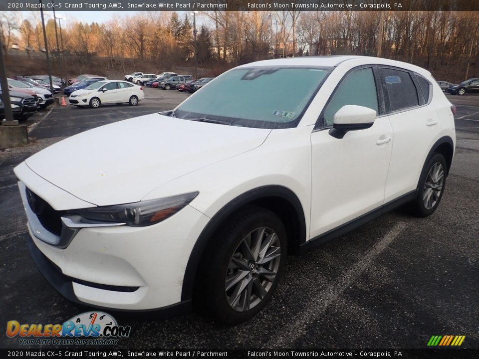 2020 Mazda CX-5 Grand Touring AWD Snowflake White Pearl / Parchment Photo #1
