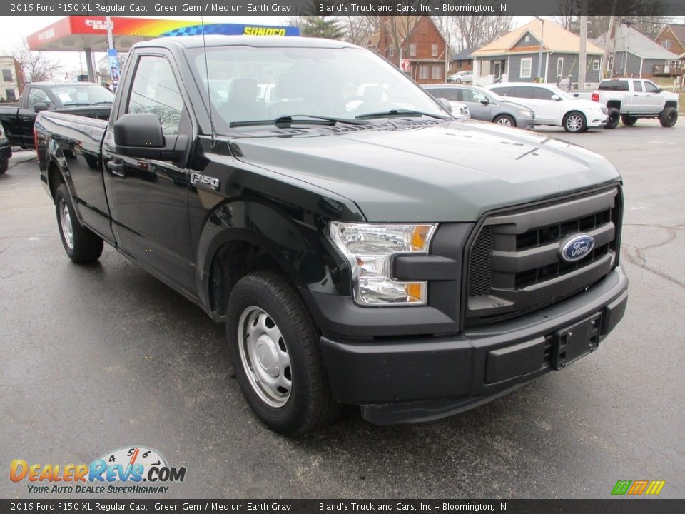 2016 Ford F150 XL Regular Cab Green Gem / Medium Earth Gray Photo #5