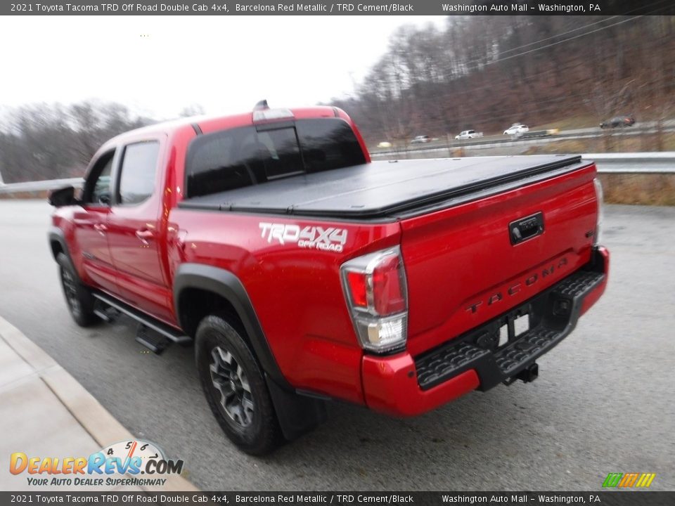 2021 Toyota Tacoma TRD Off Road Double Cab 4x4 Barcelona Red Metallic / TRD Cement/Black Photo #18