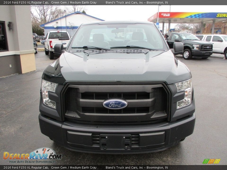 2016 Ford F150 XL Regular Cab Green Gem / Medium Earth Gray Photo #16