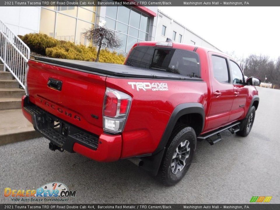 2021 Toyota Tacoma TRD Off Road Double Cab 4x4 Barcelona Red Metallic / TRD Cement/Black Photo #22