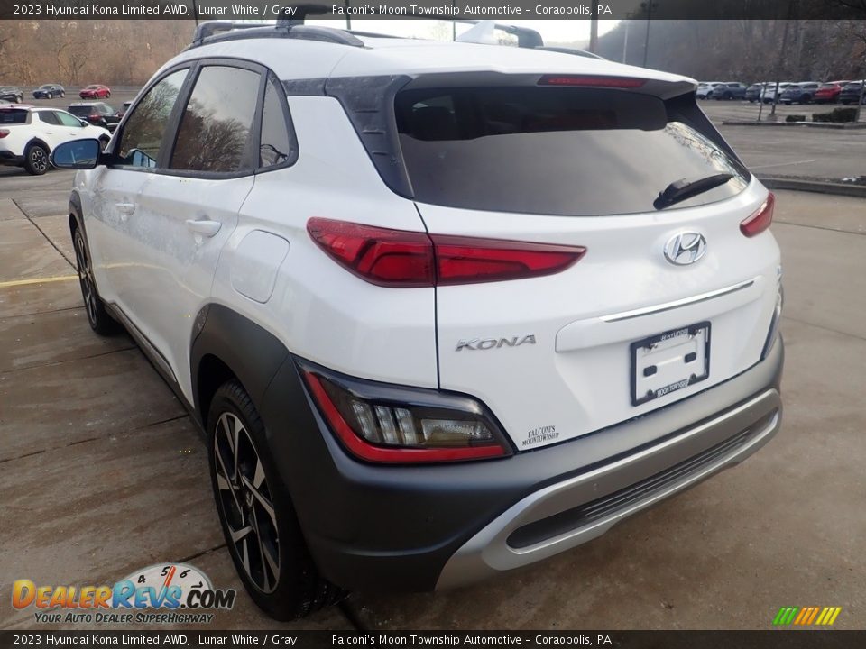 2023 Hyundai Kona Limited AWD Lunar White / Gray Photo #5