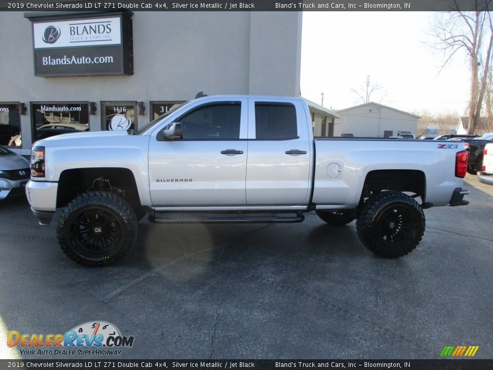 2019 Chevrolet Silverado LD LT Z71 Double Cab 4x4 Silver Ice Metallic / Jet Black Photo #1