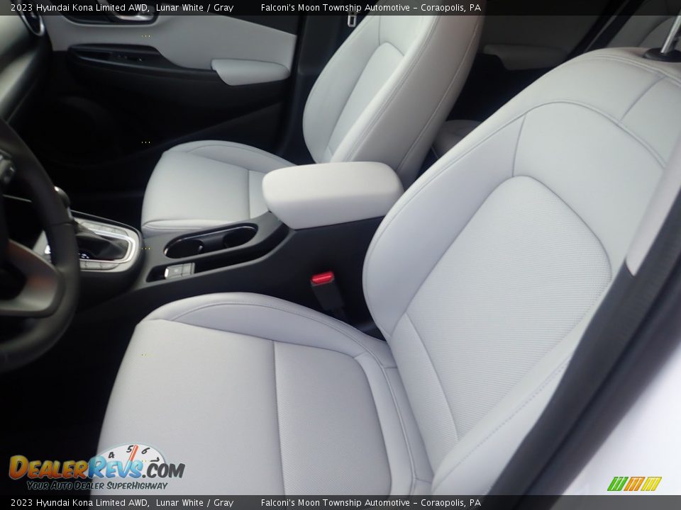 2023 Hyundai Kona Limited AWD Lunar White / Gray Photo #11