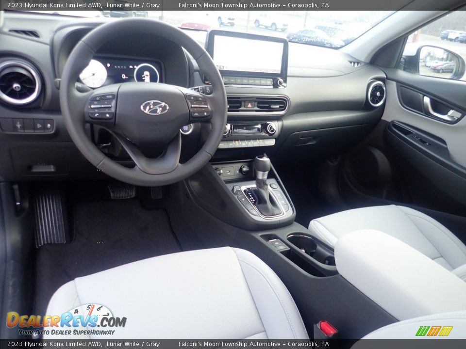 2023 Hyundai Kona Limited AWD Lunar White / Gray Photo #13