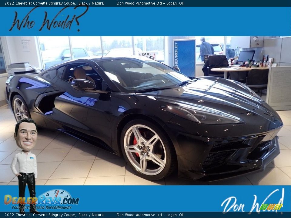 2022 Chevrolet Corvette Stingray Coupe Black / Natural Photo #1