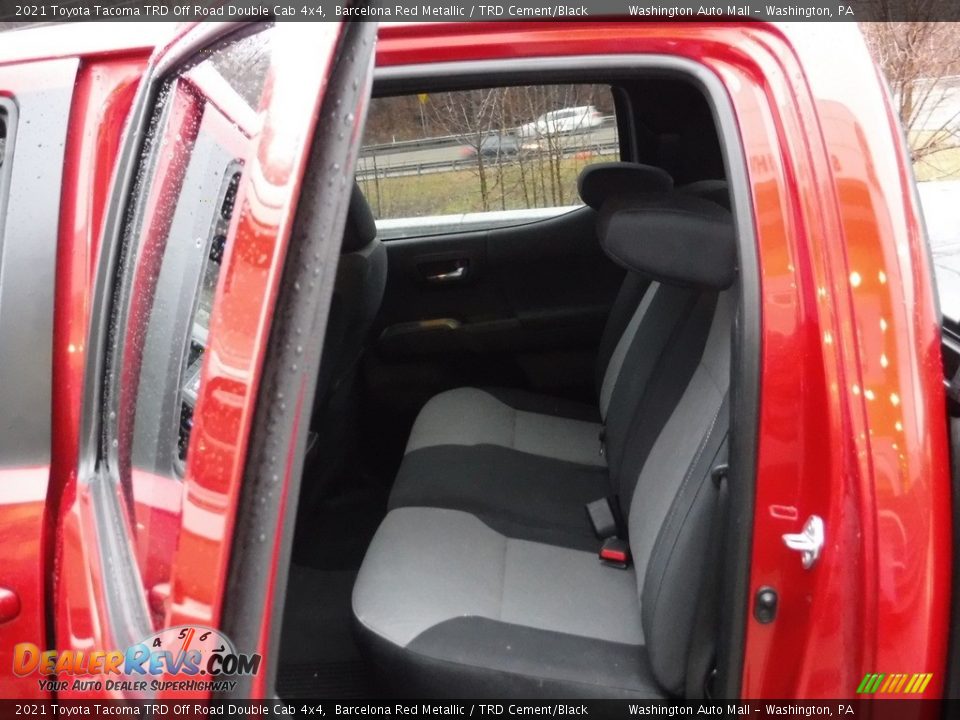 2021 Toyota Tacoma TRD Off Road Double Cab 4x4 Barcelona Red Metallic / TRD Cement/Black Photo #33
