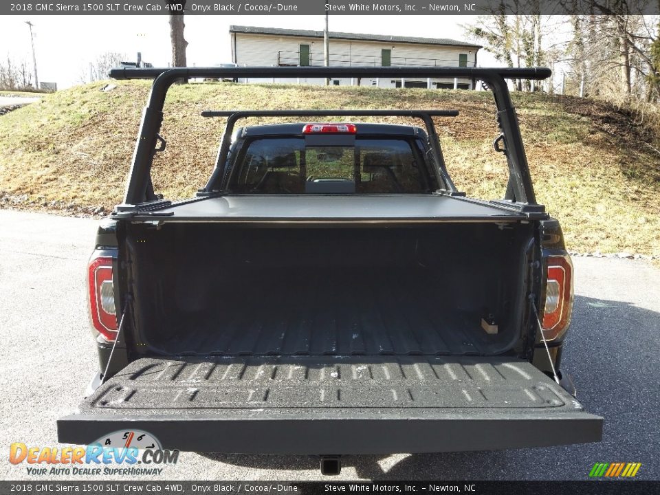 2018 GMC Sierra 1500 SLT Crew Cab 4WD Onyx Black / Cocoa/­Dune Photo #10