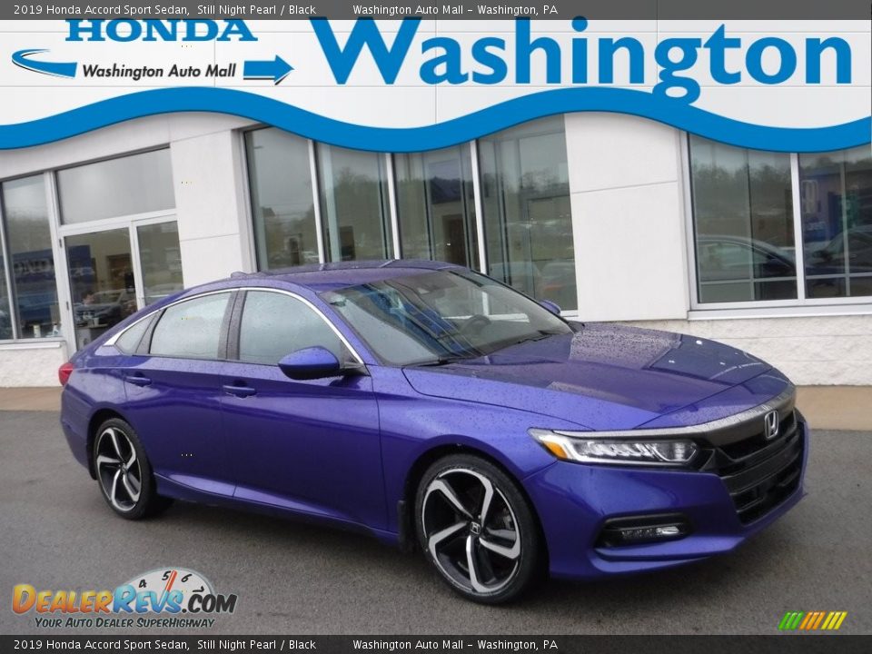 2019 Honda Accord Sport Sedan Still Night Pearl / Black Photo #1