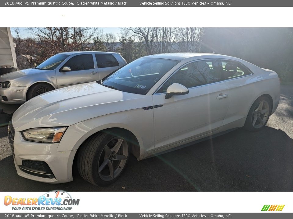 2018 Audi A5 Premium quattro Coupe Glacier White Metallic / Black Photo #1