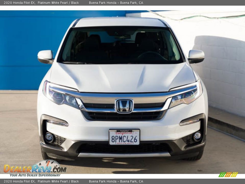 2020 Honda Pilot EX Platinum White Pearl / Black Photo #7