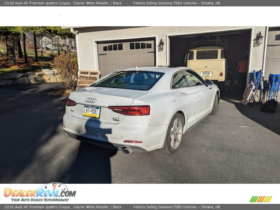 2018 Audi A5 Premium quattro Coupe Glacier White Metallic / Black Photo #3