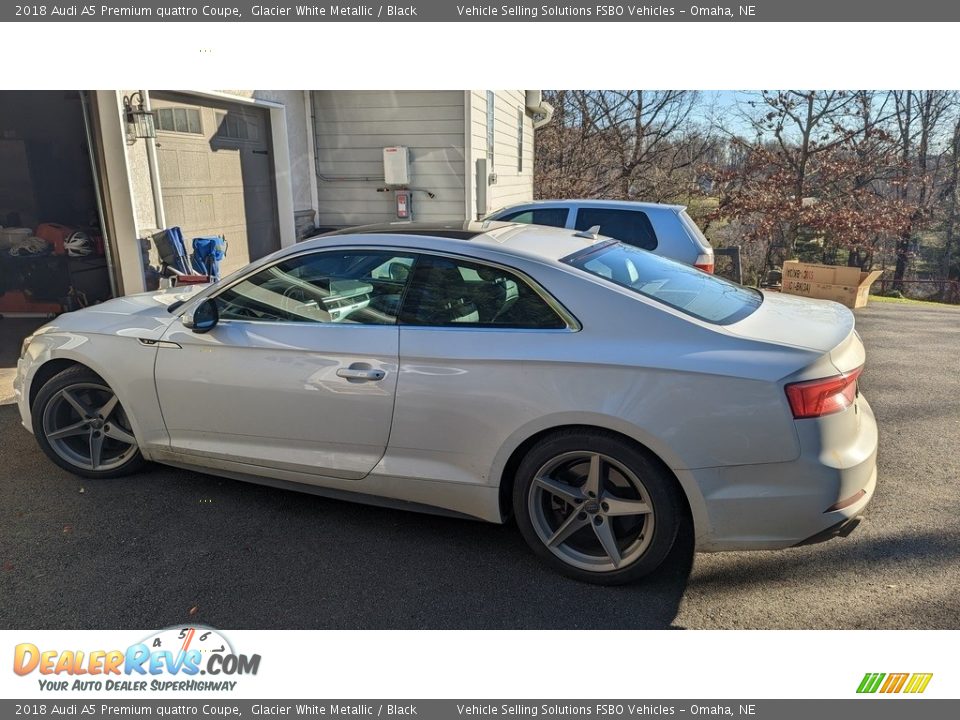 2018 Audi A5 Premium quattro Coupe Glacier White Metallic / Black Photo #4