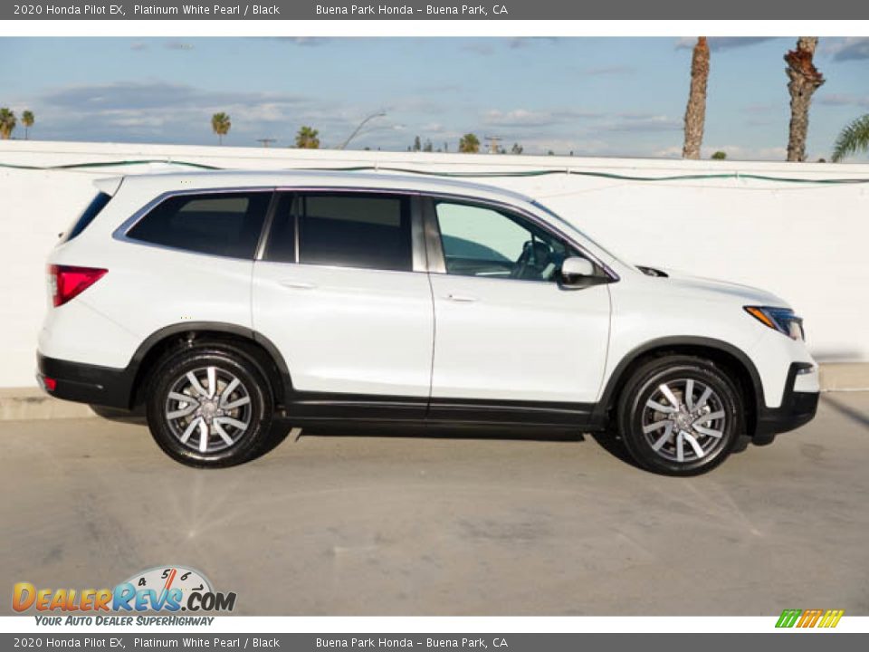 2020 Honda Pilot EX Platinum White Pearl / Black Photo #12