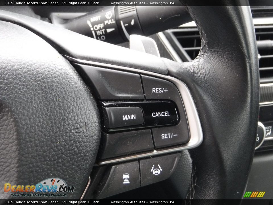 2019 Honda Accord Sport Sedan Still Night Pearl / Black Photo #22