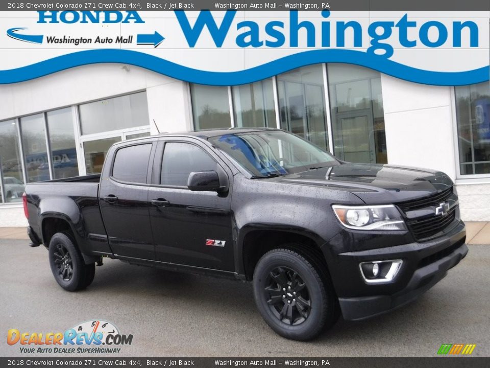 2018 Chevrolet Colorado Z71 Crew Cab 4x4 Black / Jet Black Photo #1