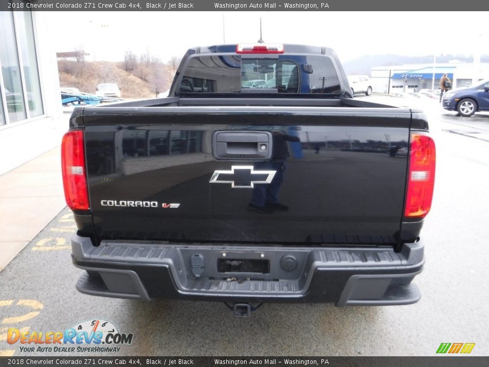 2018 Chevrolet Colorado Z71 Crew Cab 4x4 Black / Jet Black Photo #7