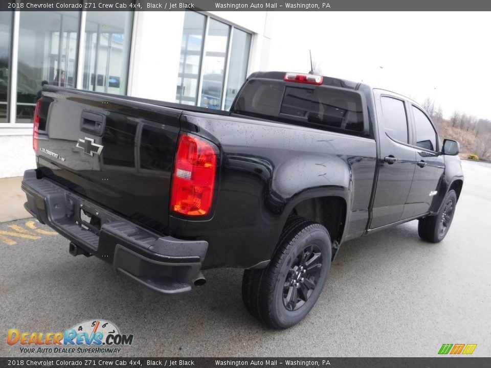 2018 Chevrolet Colorado Z71 Crew Cab 4x4 Black / Jet Black Photo #10