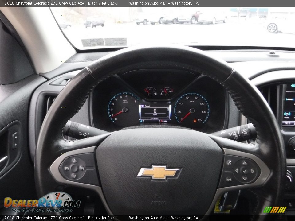 2018 Chevrolet Colorado Z71 Crew Cab 4x4 Black / Jet Black Photo #24