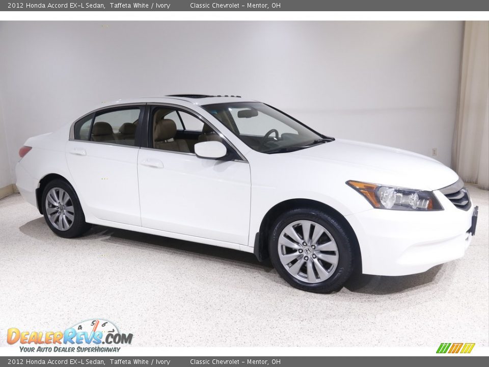2012 Honda Accord EX-L Sedan Taffeta White / Ivory Photo #1