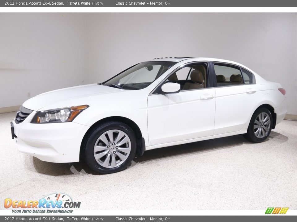 2012 Honda Accord EX-L Sedan Taffeta White / Ivory Photo #3