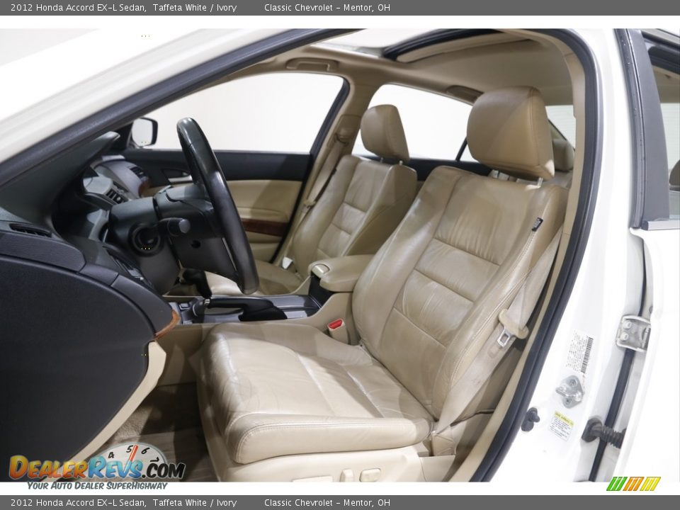 2012 Honda Accord EX-L Sedan Taffeta White / Ivory Photo #5