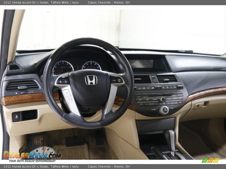 2012 Honda Accord EX-L Sedan Taffeta White / Ivory Photo #6
