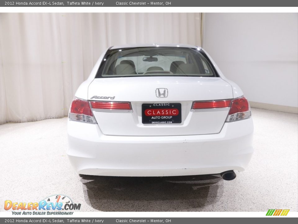 2012 Honda Accord EX-L Sedan Taffeta White / Ivory Photo #17