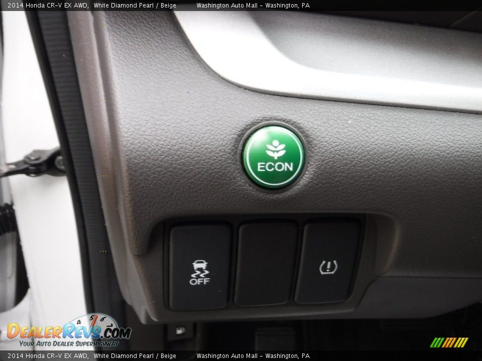 2014 Honda CR-V EX AWD White Diamond Pearl / Beige Photo #13