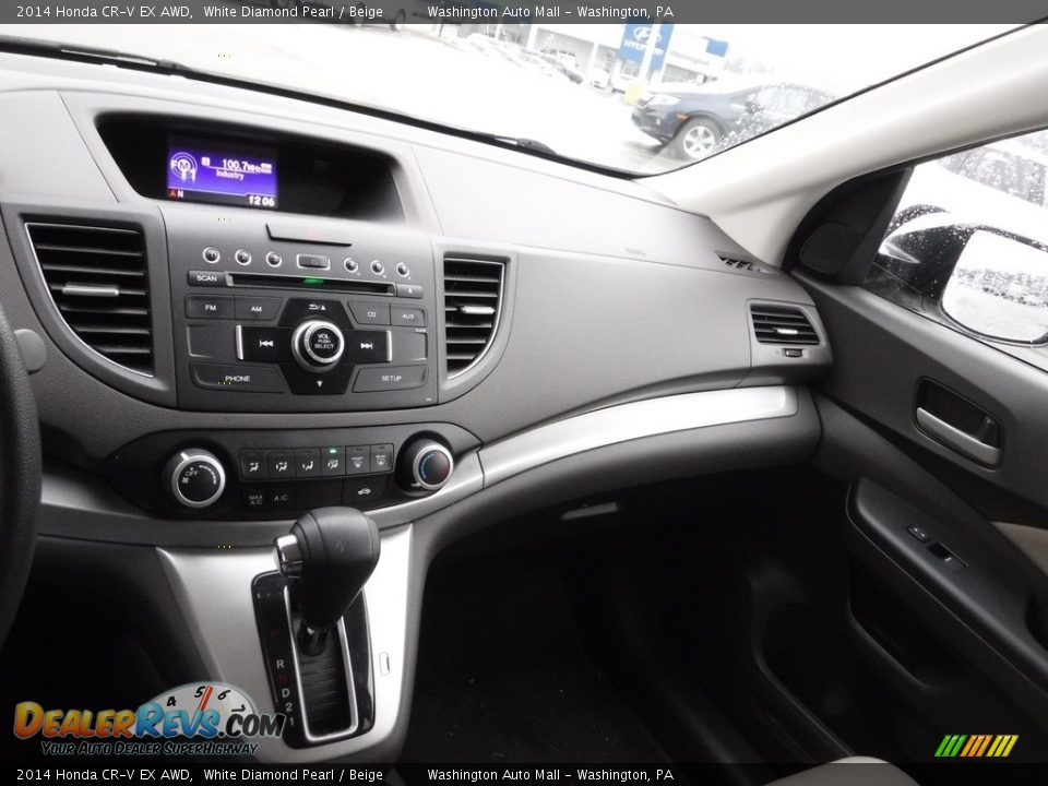 2014 Honda CR-V EX AWD White Diamond Pearl / Beige Photo #16