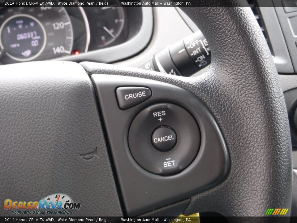 2014 Honda CR-V EX AWD White Diamond Pearl / Beige Photo #20