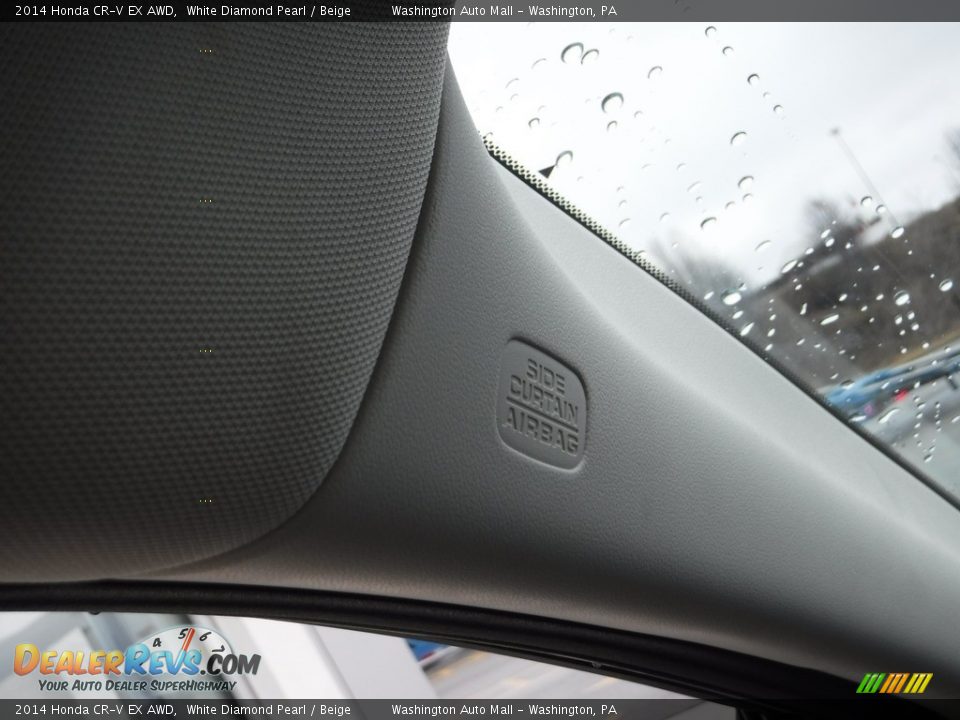 2014 Honda CR-V EX AWD White Diamond Pearl / Beige Photo #21