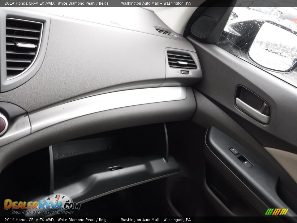 2014 Honda CR-V EX AWD White Diamond Pearl / Beige Photo #23