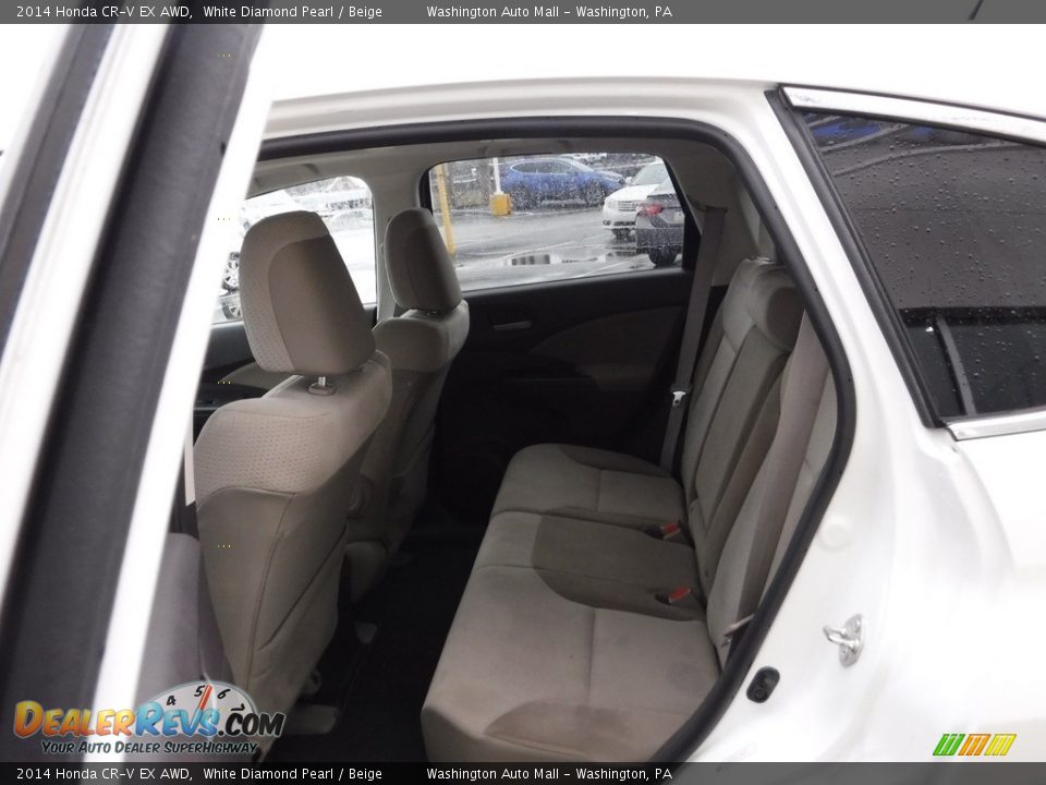 2014 Honda CR-V EX AWD White Diamond Pearl / Beige Photo #24