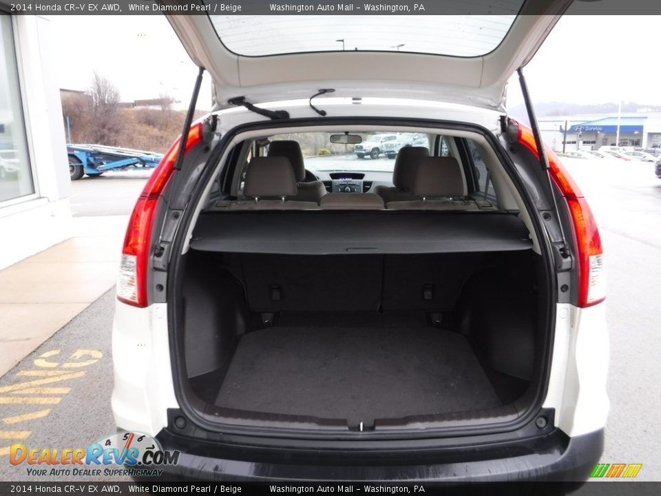 2014 Honda CR-V EX AWD White Diamond Pearl / Beige Photo #25