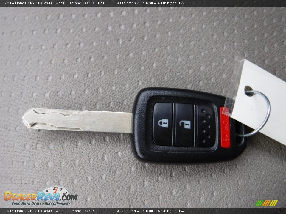 2014 Honda CR-V EX AWD White Diamond Pearl / Beige Photo #26
