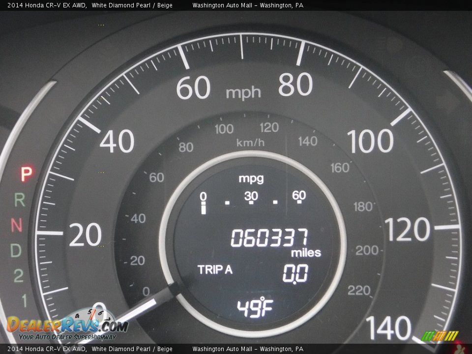 2014 Honda CR-V EX AWD White Diamond Pearl / Beige Photo #29